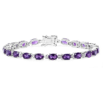 Quintessence Fine Fashion Jewelry Bracelet Amethyst Gemstone Bracelets in Sterling Silver-Amethyst, Sapphire, Peridot and MORE!